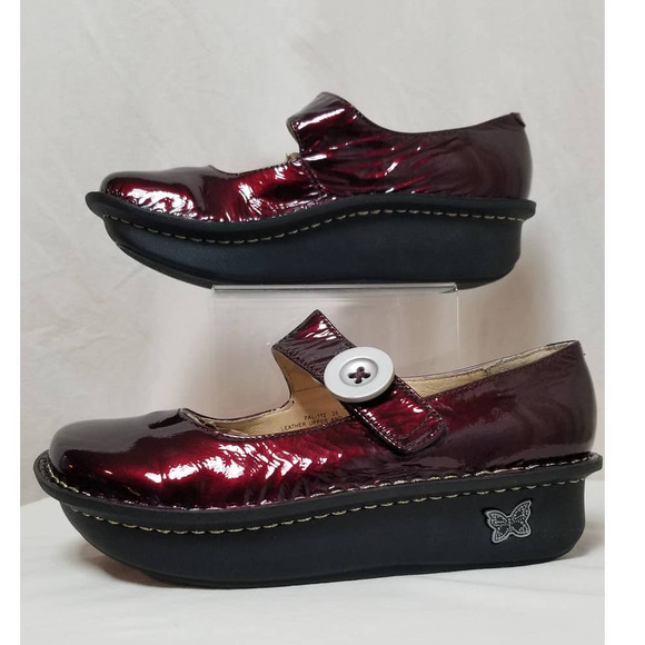 Alegria Shoes - Alegria PAL-122 PG Lite Red Patent Paloma 35